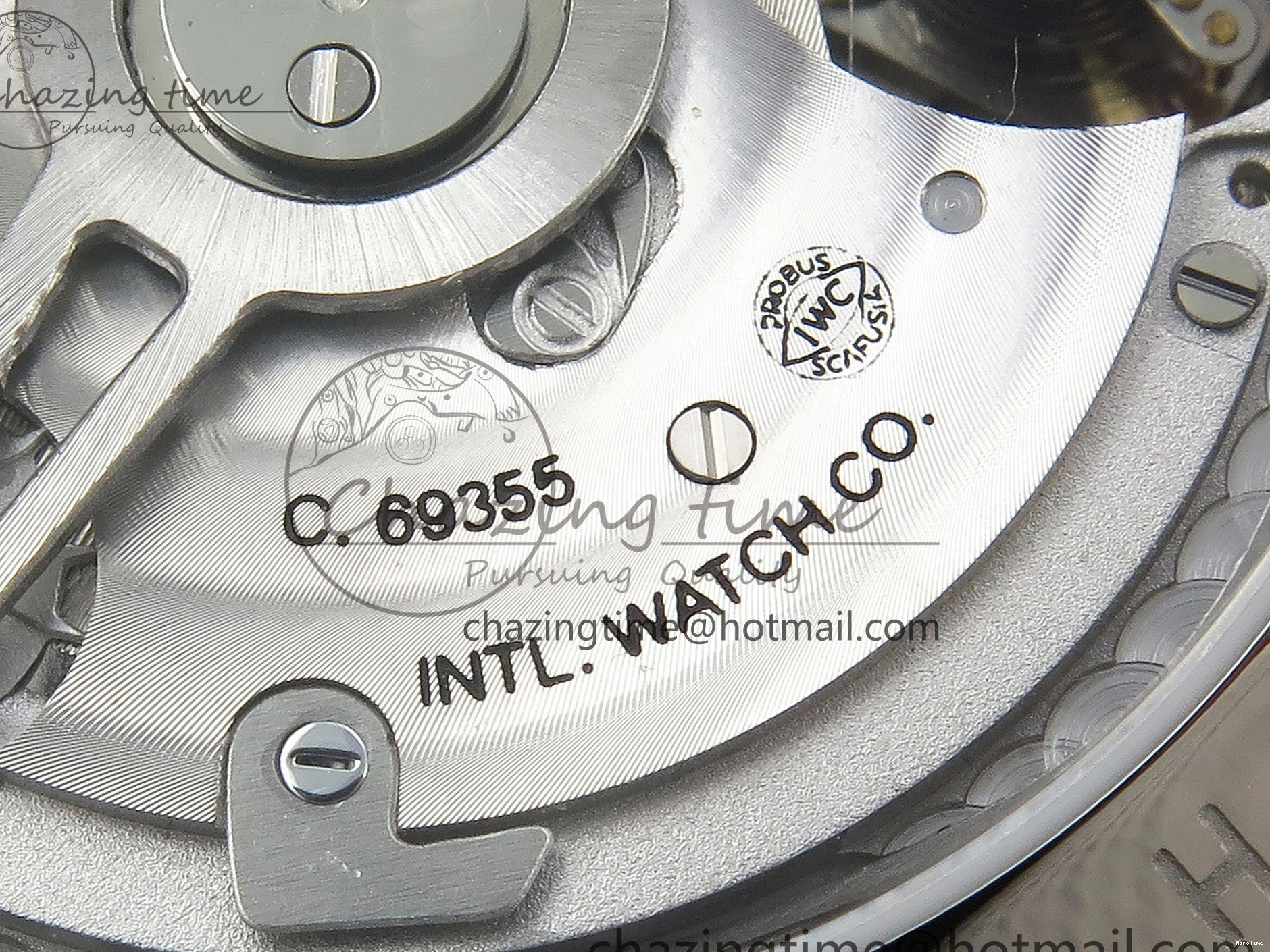 MIROTIME 0211 Casual Portuguese Chrono IW3716 Z+F 1:1 Best Edition White Dial on Blue Rubber Strap A 7016